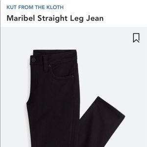 Kut from the Kluth black straight leg size 8